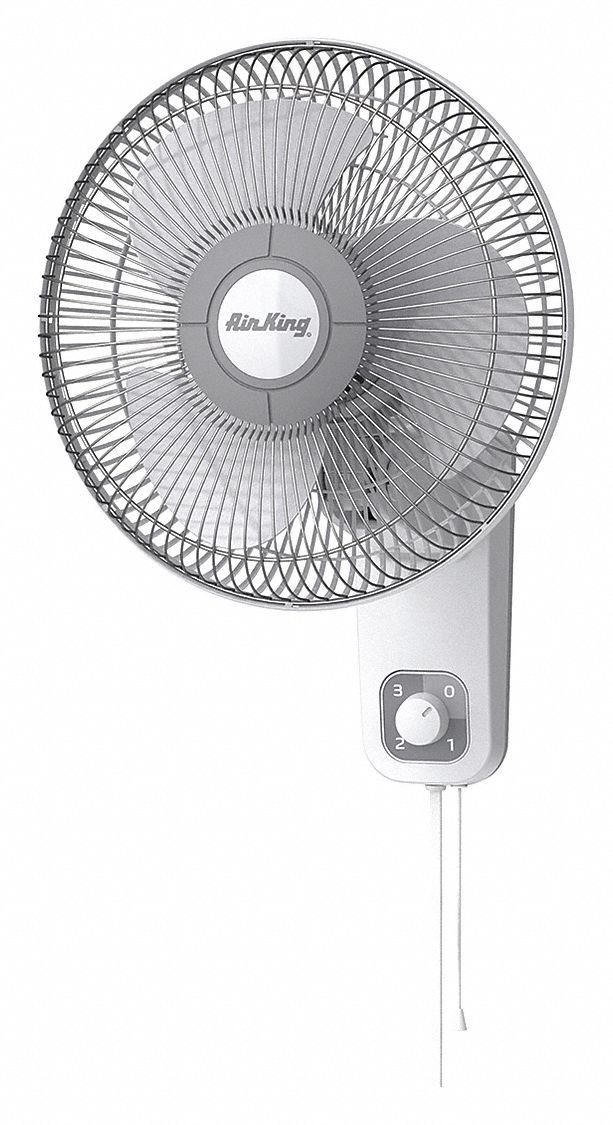 Air King Wall Mount Fan 12 In Blade Dia Oscillating 3 Sds 700 800 940 Cfm 4c630 9012 Grainger - Wall Fan Mounting Bracket Oscillating Support