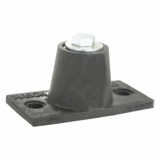 MASON, Neoprene, 75 lb Capacity, Floor-Mount Vibration Isolator - 4C955 ...