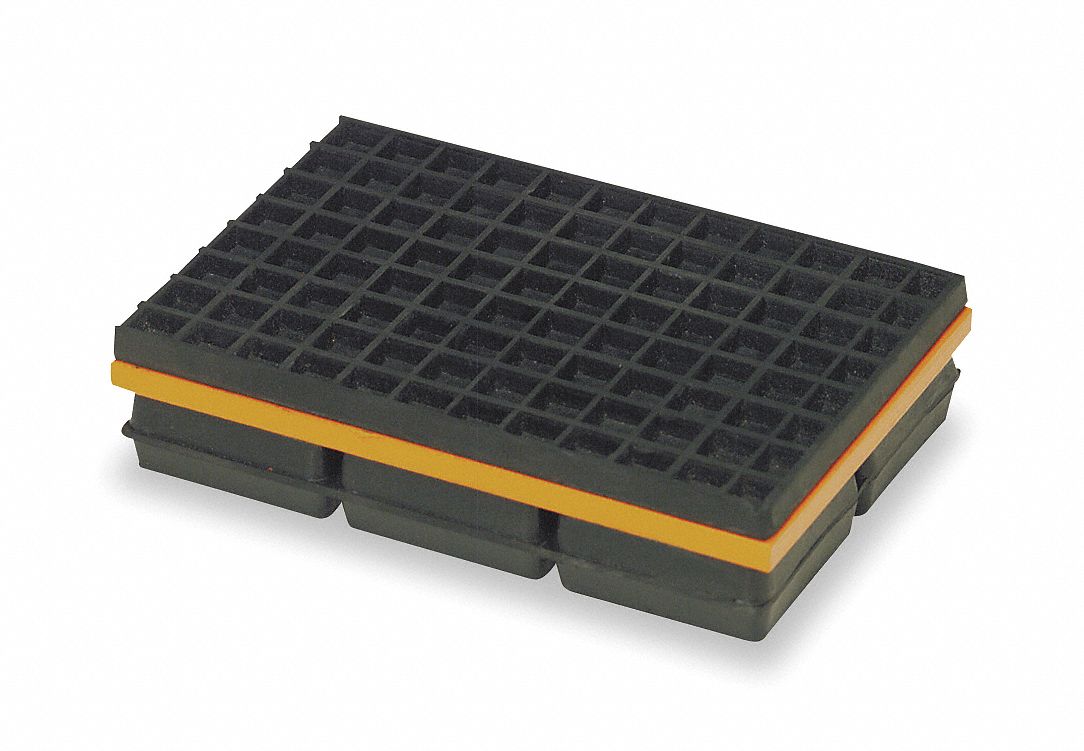 6 X 6 X 1//2 Vibration Isolation Neoprene Pads Pack of 4 Pads
