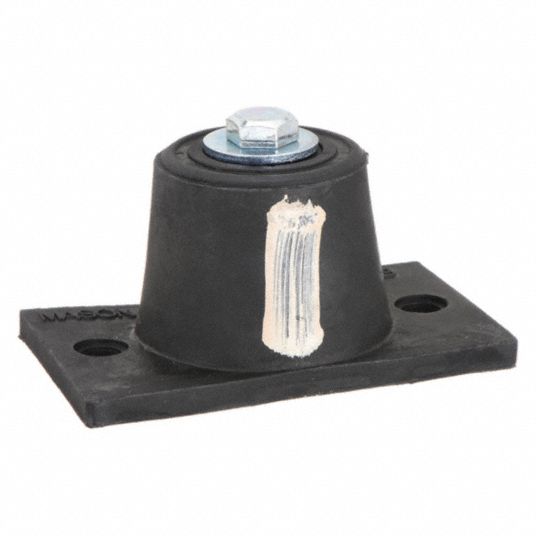 MASON, Neoprene, 380 lb Capacity, Floor-Mount Vibration Isolator ...