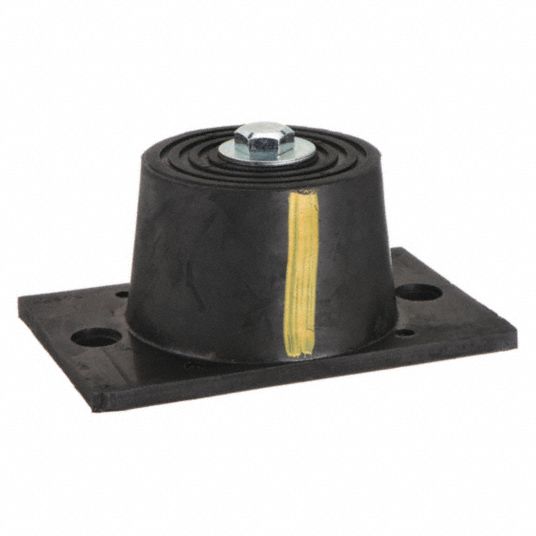 MASON, Neoprene, 2,300 lb Capacity, Floor-Mount Vibration Isolator ...