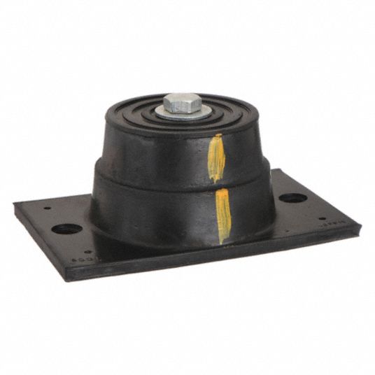 MASON, Neoprene, 4,300 lb Capacity, Floor-Mount Vibration Isolator ...