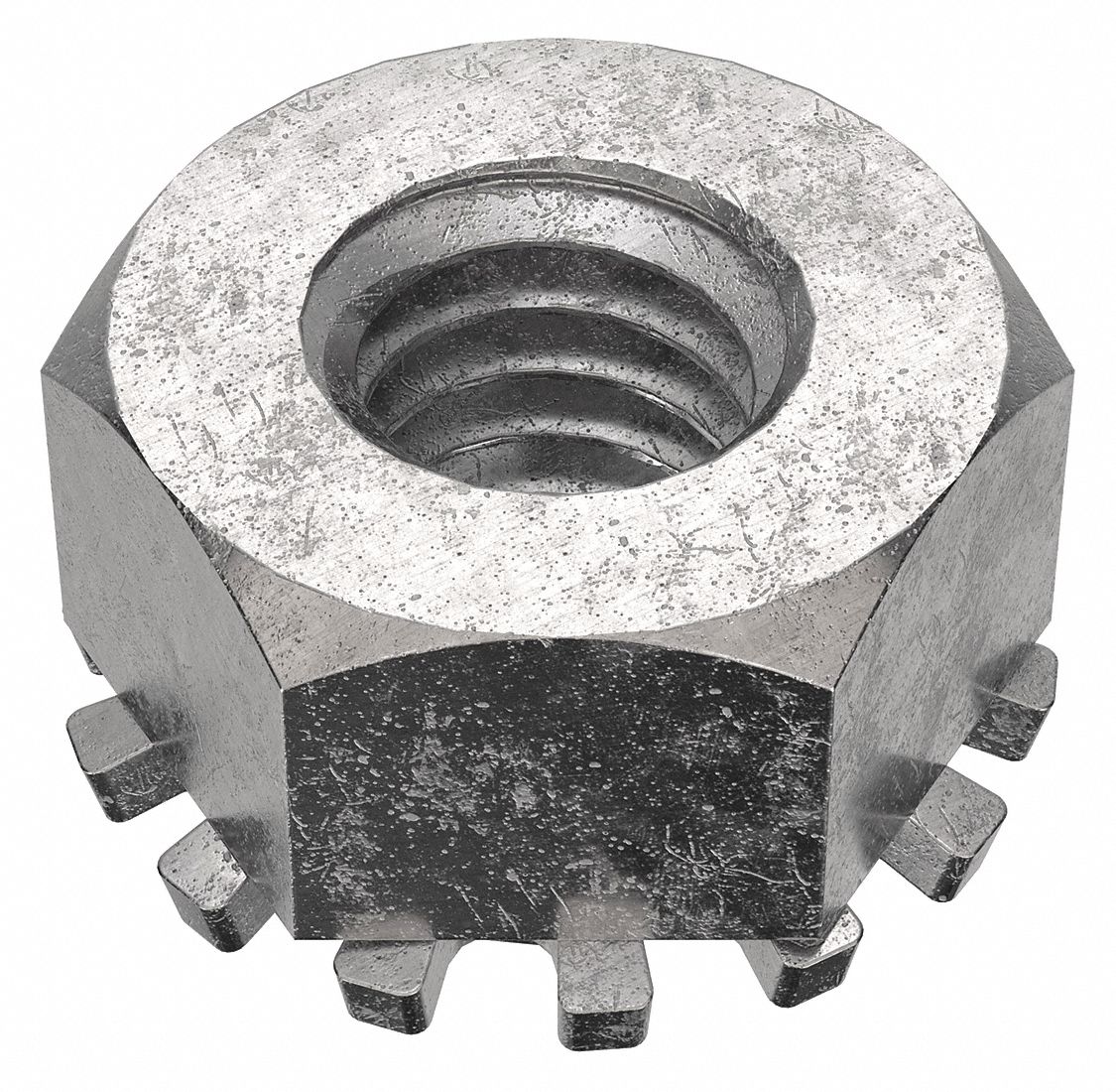 Lock Nut with External Tooth Lock Washer, M40.70 Thread Size, Lock Nut