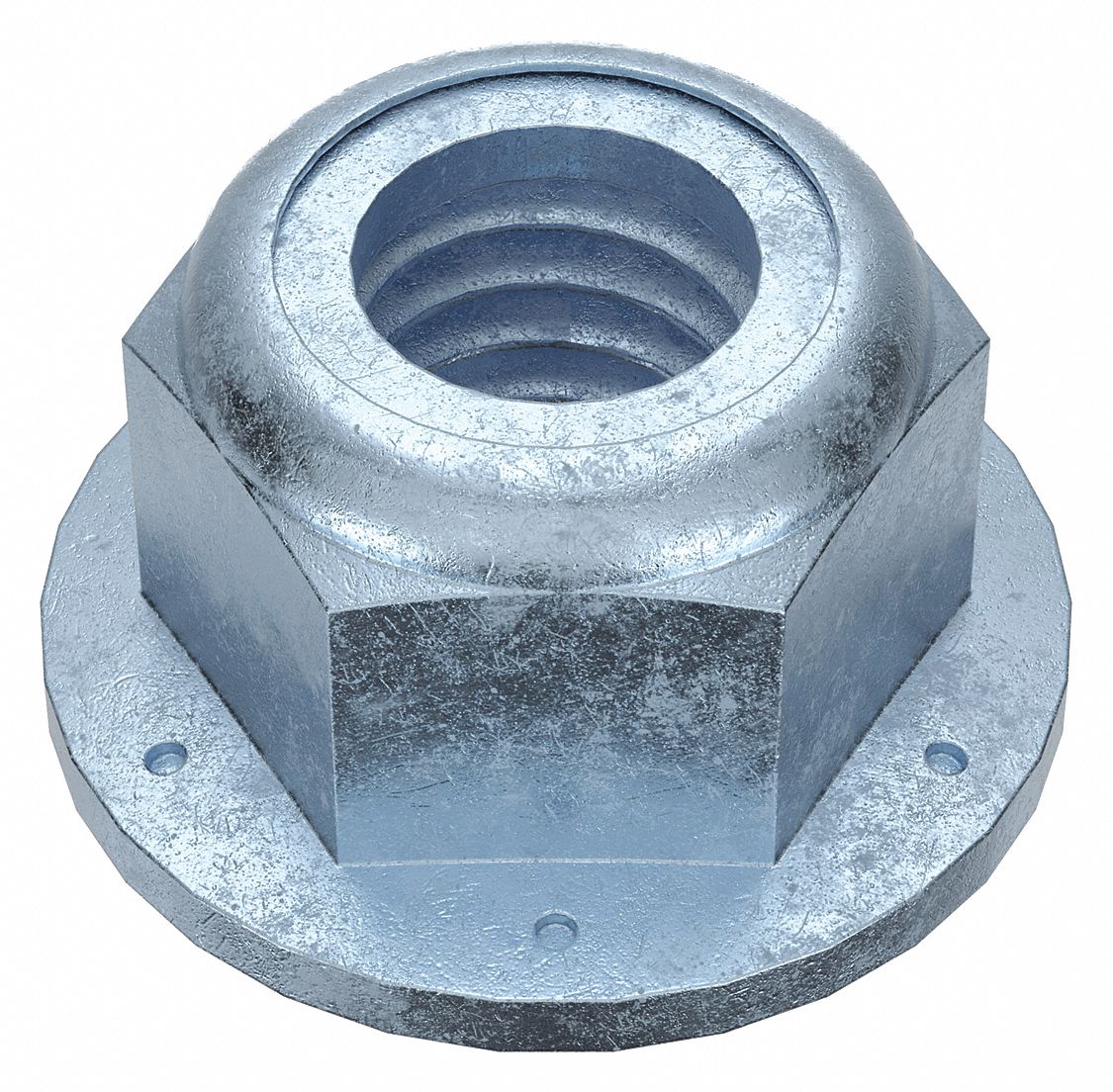 2-Pack 3/4-16 Nylon Insert Lock Nuts (Thin/Jam Nuts) - Zinc-Plated Steel, Fine Thread