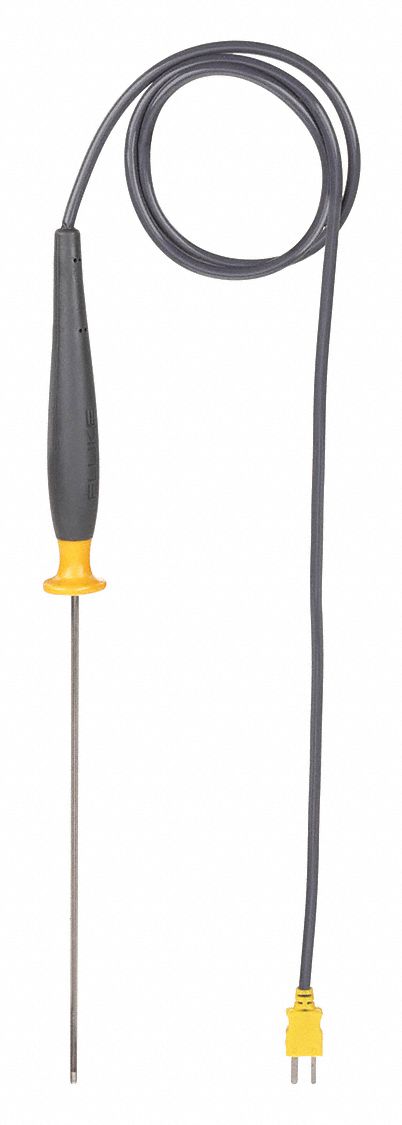 Immersion Temperature Probe: Thermocouple, Type K, 8 19/64 in Probe, Mini  Plug