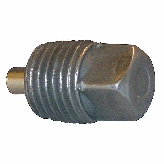Magnetic,1/4 In. GRAINGER APPROVED 4026011 Square Head Plug 