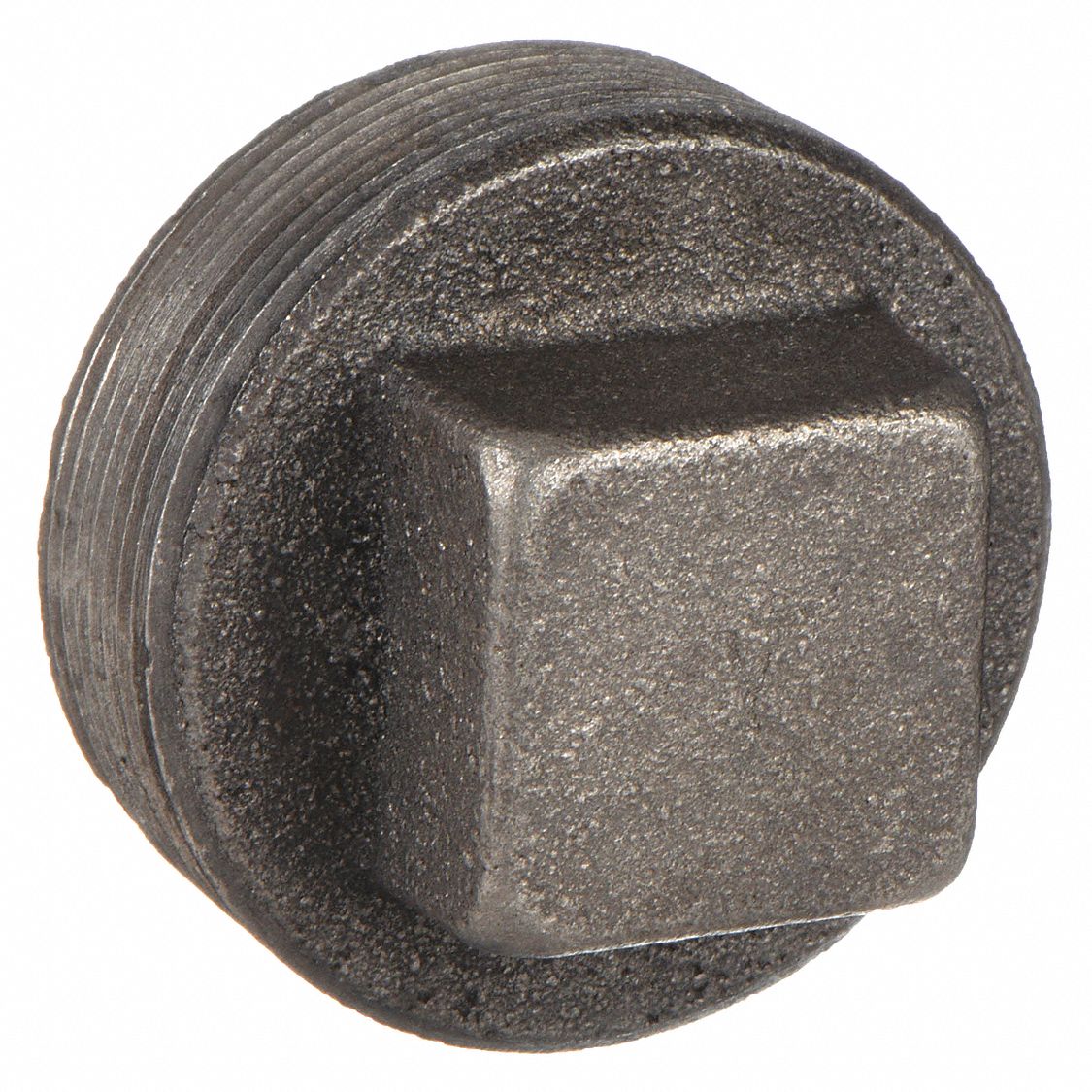 MAGNETIC SQUARE HEAD PLUG: CAST IRON, 2 IN FITTING PIPE SIZE, MALE NPT, 1 7/8 IN L