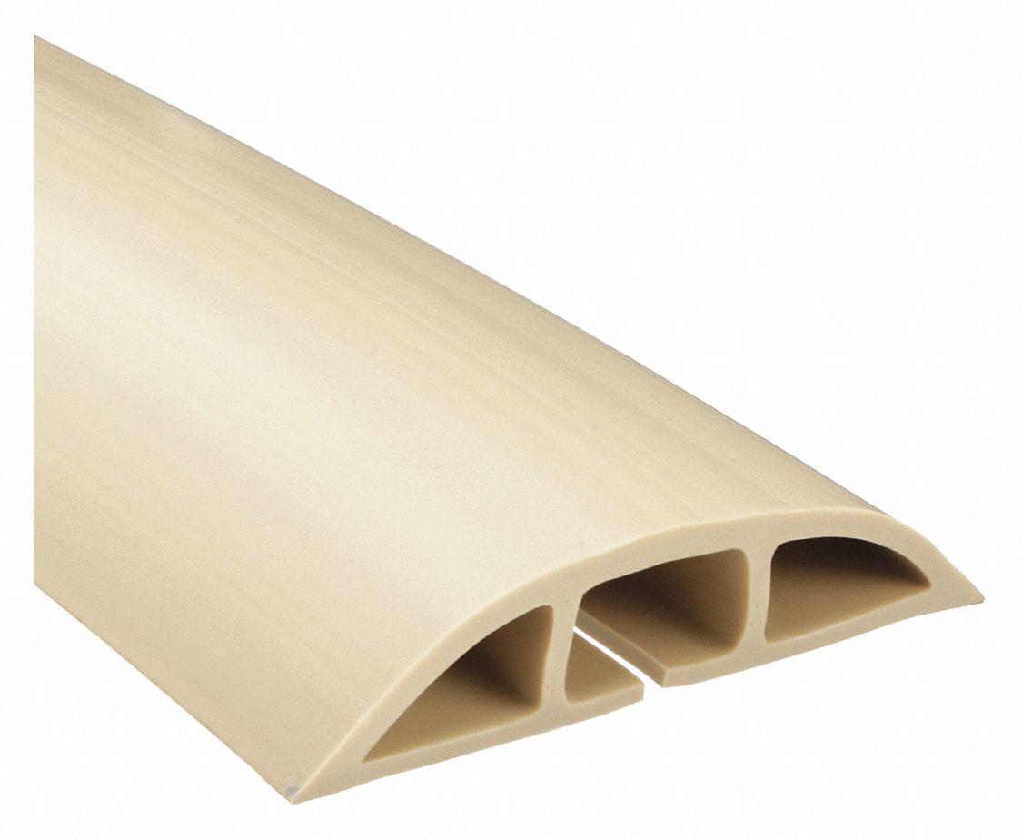 PROTÈGE-CÂBLES, 1 CANAL,P MAX. 1/2 PO, 3 PO LA, 3/4 PO H, 60 PO L, PVC