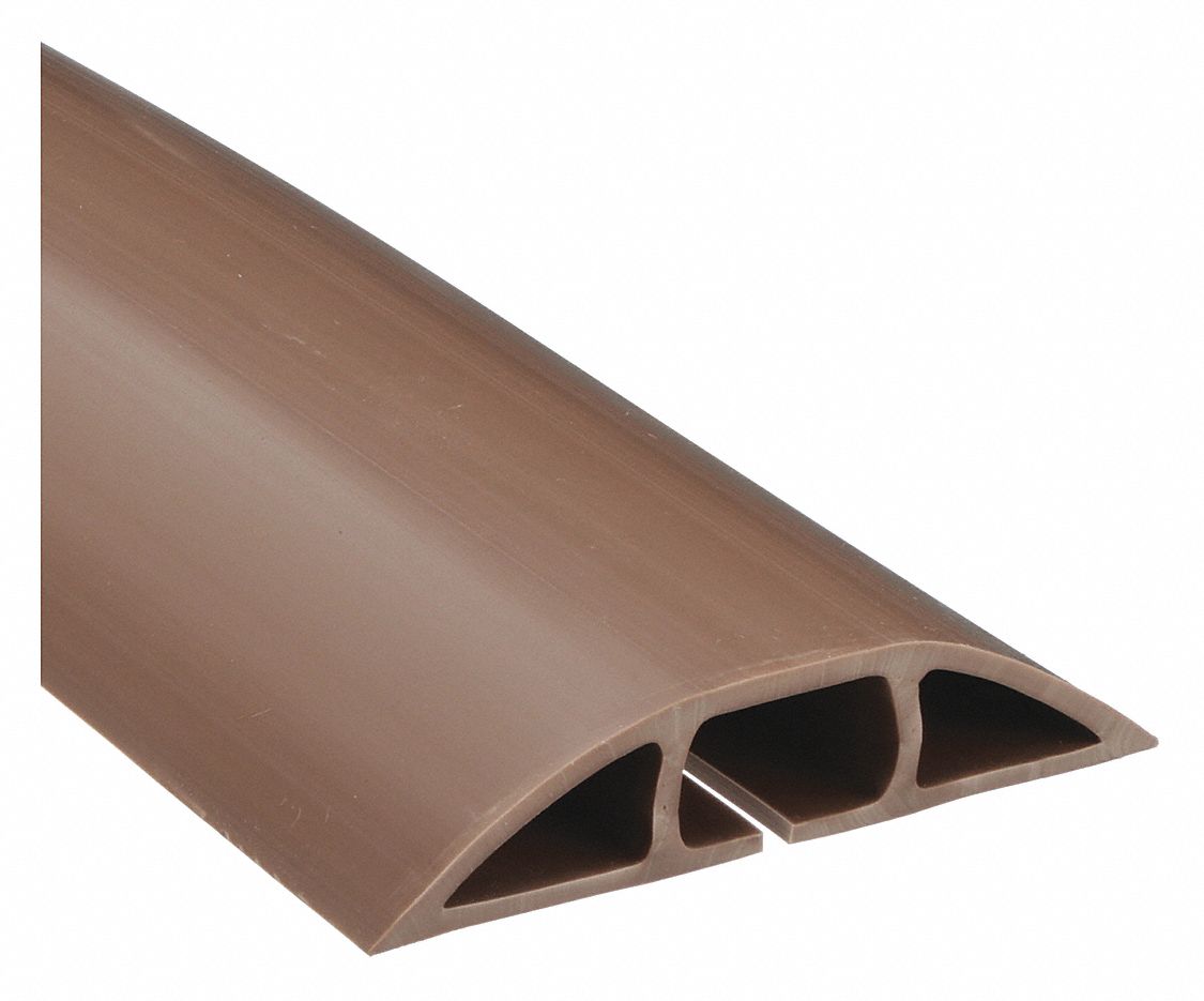 PROTÈGE-CÂBLES, 1 CANAL,P MAX. 1/2 PO, 3 PO LA, 3/4 PO H, 60 PO L, PVC