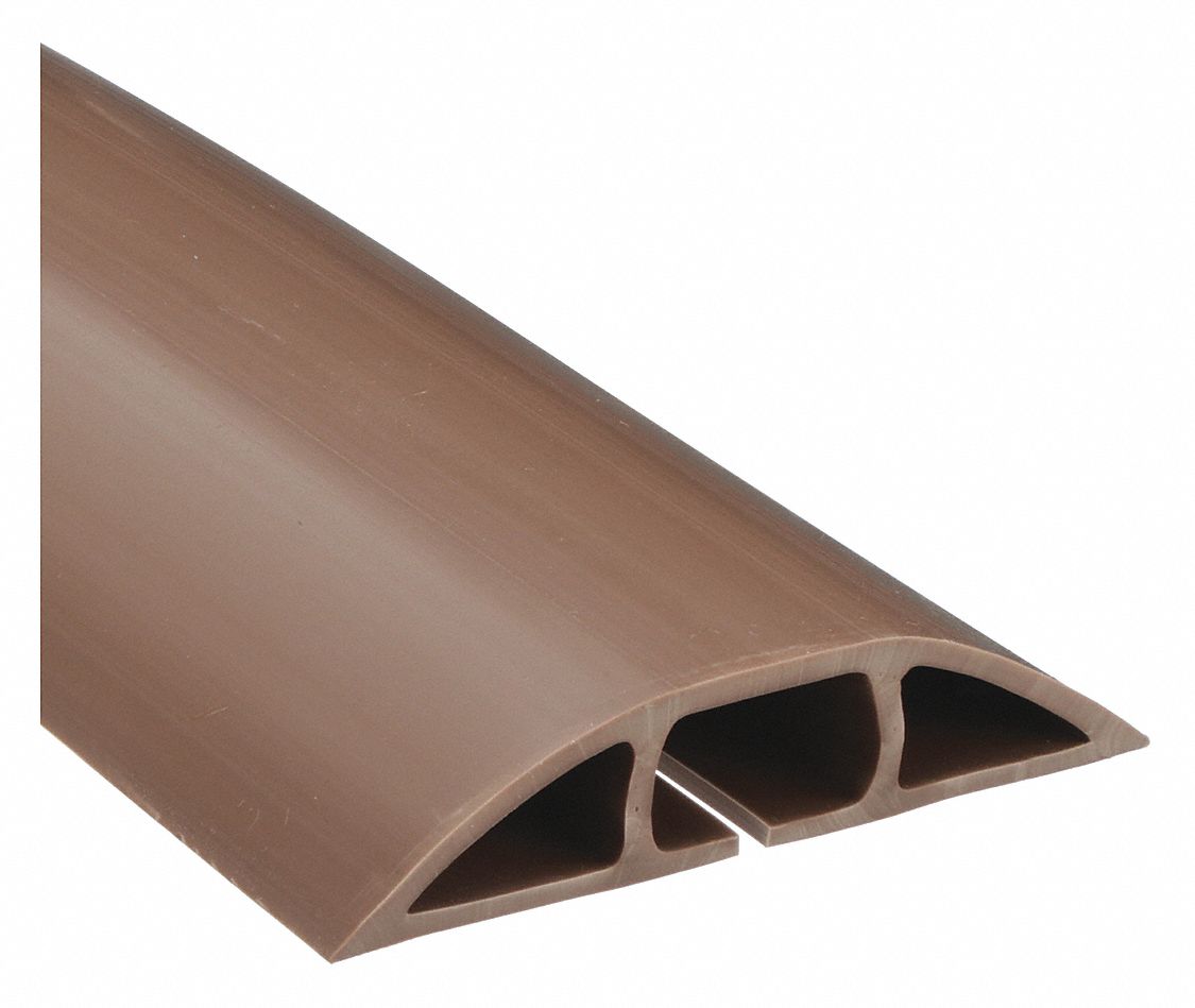 PROTÈGE-CÂBLES, 1 CANAL,P MAX. 1/2 PO, 3 PO LA, 3/4 PO H, 25 PI LO, PVC