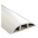 PROTÈGE-CÂBLES, 1 CANAL,P MAX. 1/2 PO, 3 PO LA, 3/4 PO H, 25 PI LO, PVC