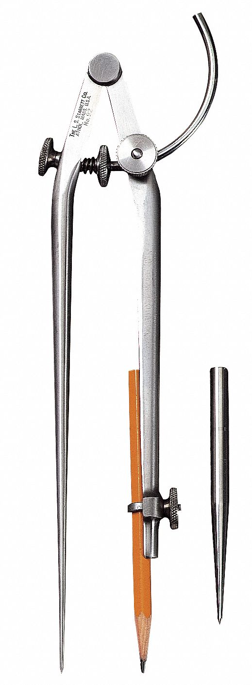 COMPAS ROBUSTE A/POINTE REGLABLE