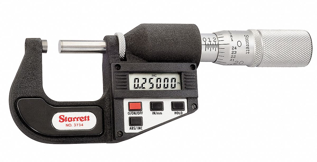 Digital Micrometer, SPC Output No, Long Form Calibration Certificate No Grainger