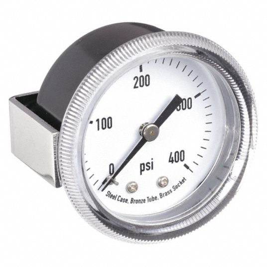UClamp, 0 to 400 psi, PanelMount Pressure Gauge 4CEZ24CEZ2 Grainger