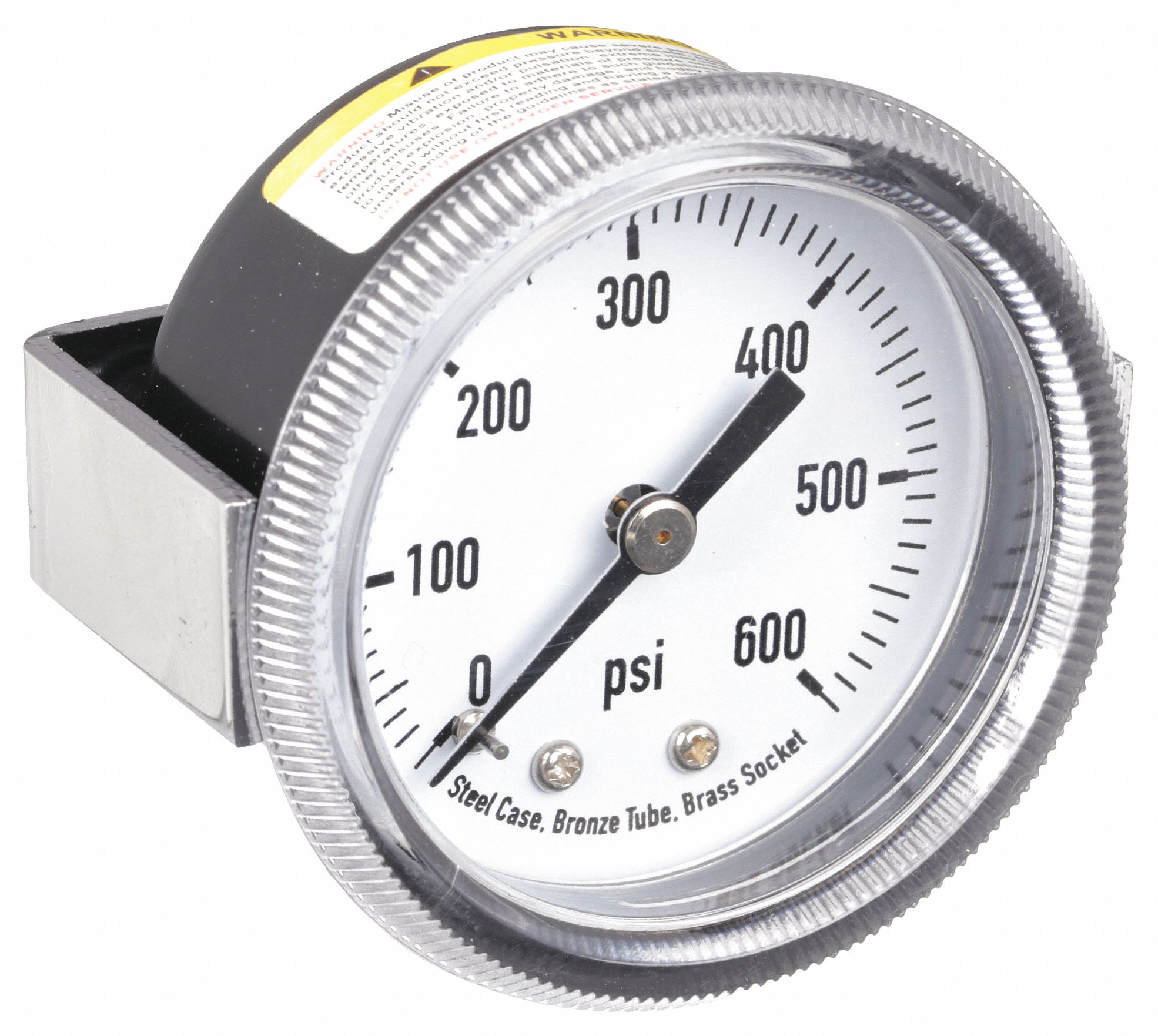 PANEL PRESSURE GAUGE,U CLAMP,2 IN,6