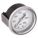 PANEL-MOUNT PRESSURE GAUGE, U-CLAMP, 0 PSI TO 3,000 PSI, 3 1/2 IN DIAL, CENTRE BACK