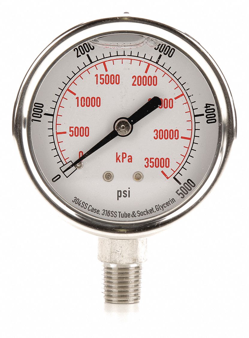 pressure gauge to measure liquid pressure