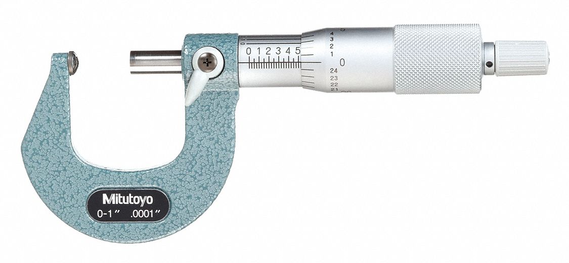 DIGITAL SPHERICAL FACE MICROMETER, MECHANICAL, 0 IN TO 1 IN RANGE