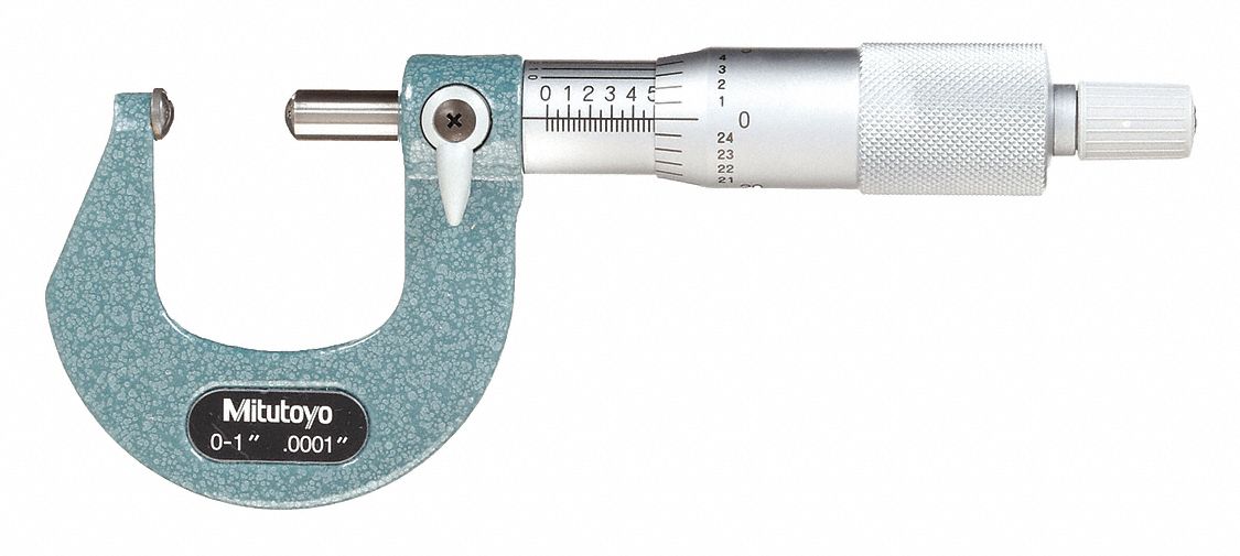 DIGITAL SPHERICAL FACE MICROMETER, MECHANICAL, 0 IN TO 1 IN RANGE, INCH