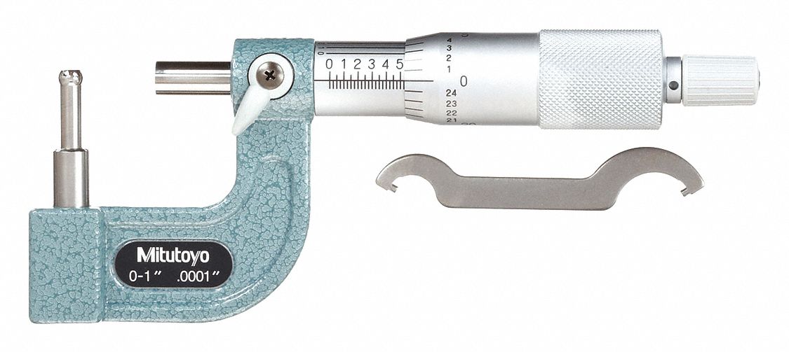 DIGITAL TUBE MICROMETER, MECHANICAL, 0 IN TO 1 IN RANGE