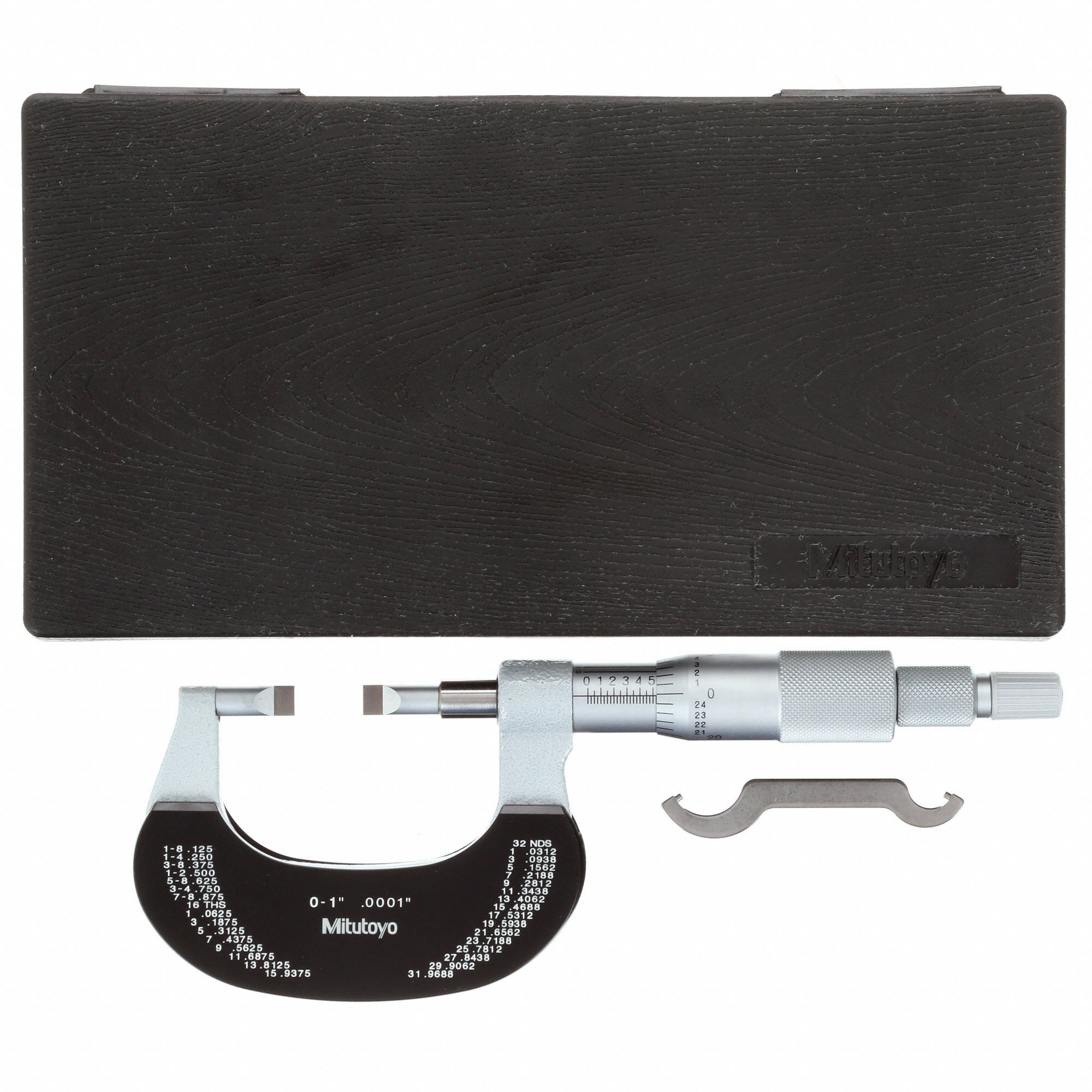 MITUTOYO Digital Blade Micrometer, Operation Type Mechanical, Range 0