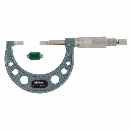 MITUTOYO Digital Blade Micrometer, Operation Type Mechanical, Range 1