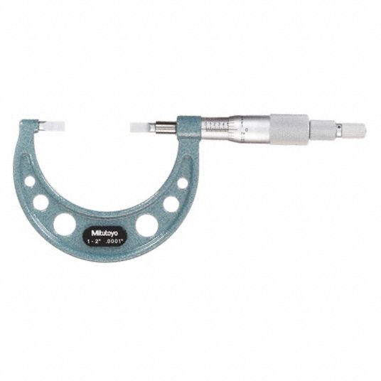 MITUTOYO, Mechanical, 1 in to 2 in Range, Digital Blade Micrometer