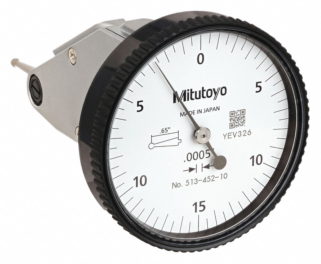 MITUTOYO, Vertical, 0 in to 0.03 in Range, Vertical Dial Test Indicator