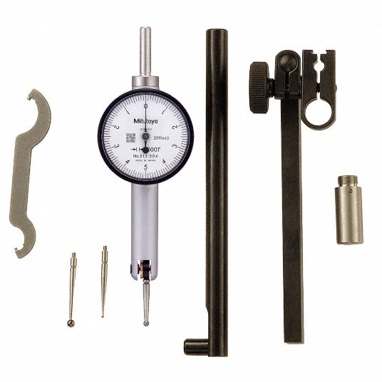 MITUTOYO Horizontal Dial Test Indicator, Swivel Head Indicator Style