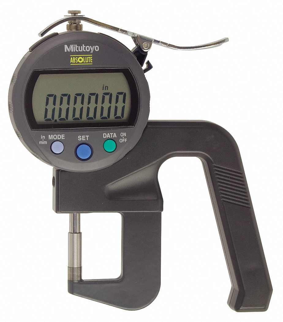 Mitutoyo Digital Thickness Gauge 0 In To 1 2 In 0 Mm To 12 Mm Range 0