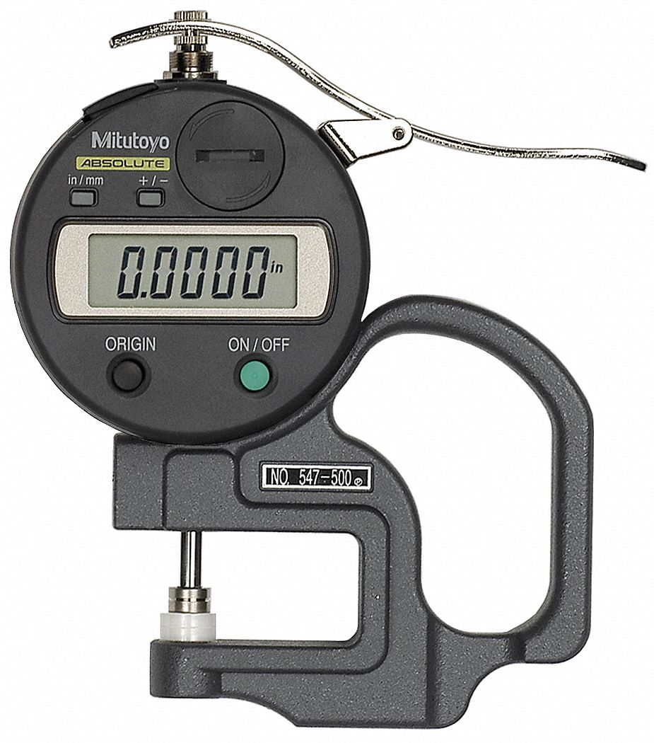 Mitutoyo Mitutoyo 547 500scal Mitutoyo Digital Thickness Gauge Range 0