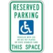 Reserved Parking Vehicles With Dis Or Dis Vet Plates Or State Disabled Card This Space Signs (Wisconsin)