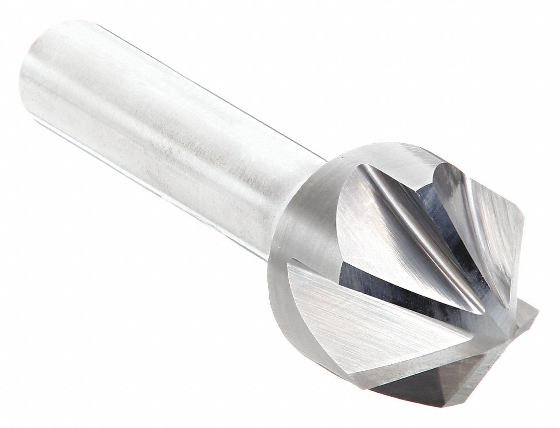 COUNTERSINK, ¾ IN BODY DIAMETER, ½ IN SHANK DIAMETER, BRIGHT/UNCOATED FINISH, 2⅝ IN L