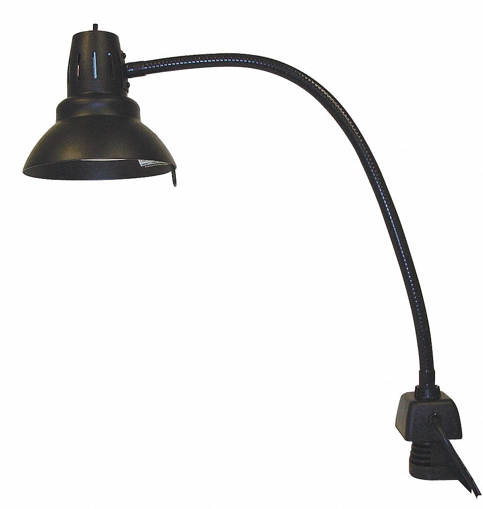 Gooseneck Task Light, Incandescent, 22 in Arm Length, 800 Lumens, Lamp