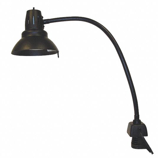 Gooseneck Task Light, Incandescent, 22 in Arm Length, 800 Lumens, Lamp ...