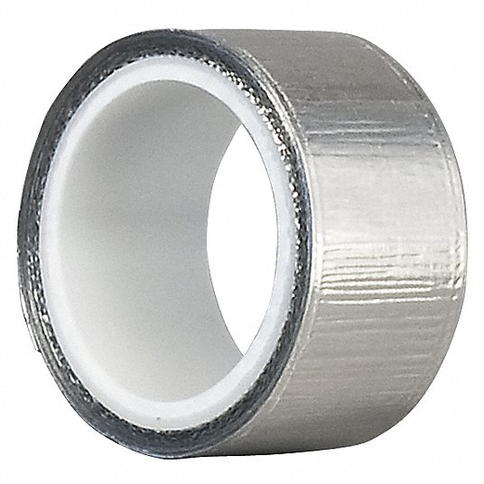 4.000 Diameter Circles 3M 433 Silver High Temperature Stainless Steel/Acrylic Adhesive Foil Tape roll of 100 