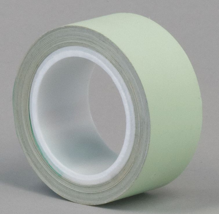 Film Tape, 1inx3 yd, Green/White, 4.5 mil