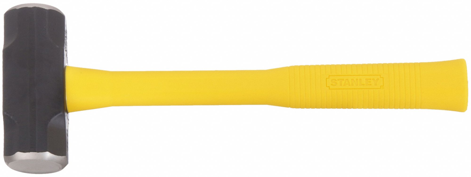 STEEL ENGINEERING HAMMER, FIBREGLASS HANDLE, 4 LB HEAD WT, 1⅞ IN DIA, 14 IN OVERALL L
