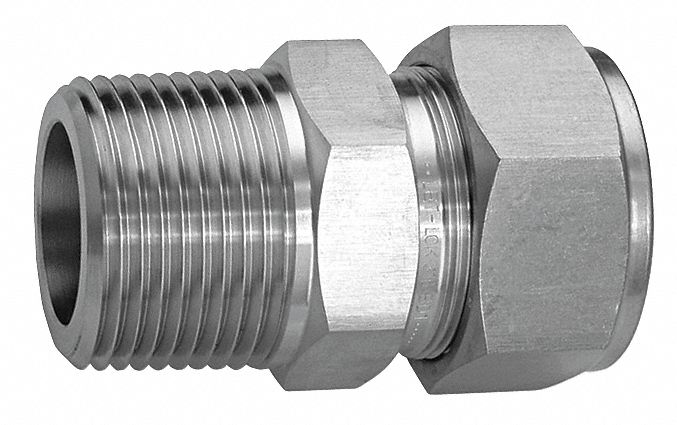 Let-Lok L-8 Tube Compression Fitting Union Elbow 1/2 x 1/2, No Ferrule /  Nut