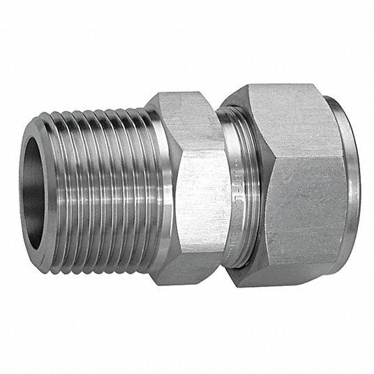 1/2 Tube OD x 1/4 Tube OD Adapter Ham-Let Stainless Steel 316 Let-Lok Compression Fitting 