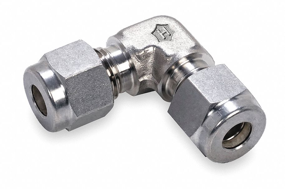 316 Stainless Steel, Compression x Compression, STAINLESS UNION ELBOW -  787XZ9
