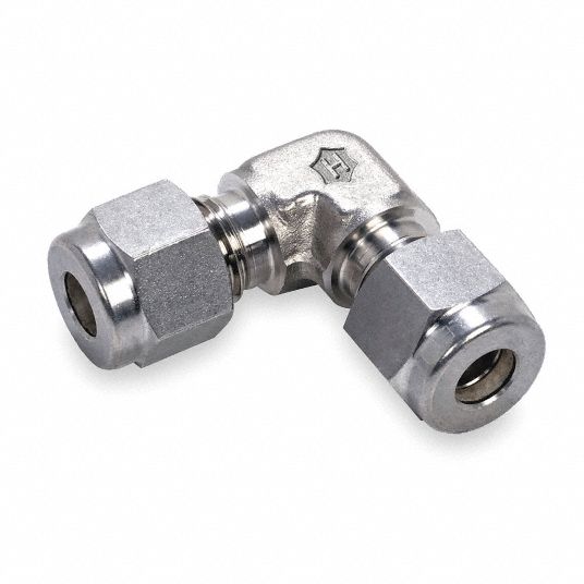 STAINLESS UNION ELBOW: 316 Stainless Steel, Compression x Compression, For  20 mm x 20 mm Tube OD