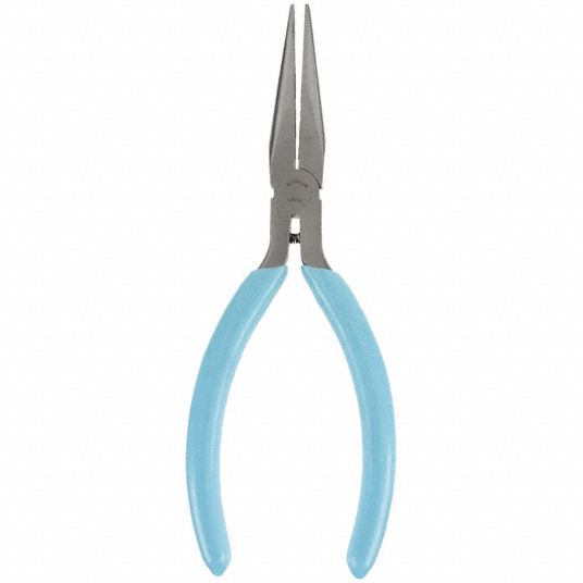 Slim Line Long Needle Nose Pliers, 5 1/2 in Long, 1 3/4 in Jaw