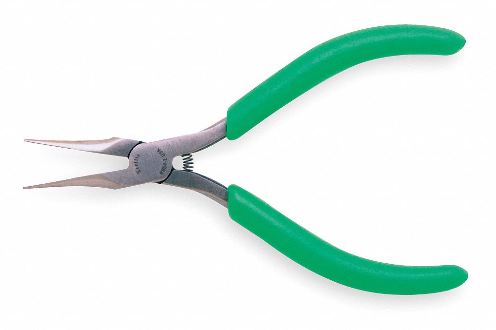 XCELITE Needle Nose Pliers, Jaw Length 1 3/16 in, Jaw Width 7/16 in