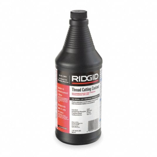 RIDGID Pipe Thread Cutting Coolant 1 Qt Container Size Squeeze Bottle Amber 4CPC8 30693 