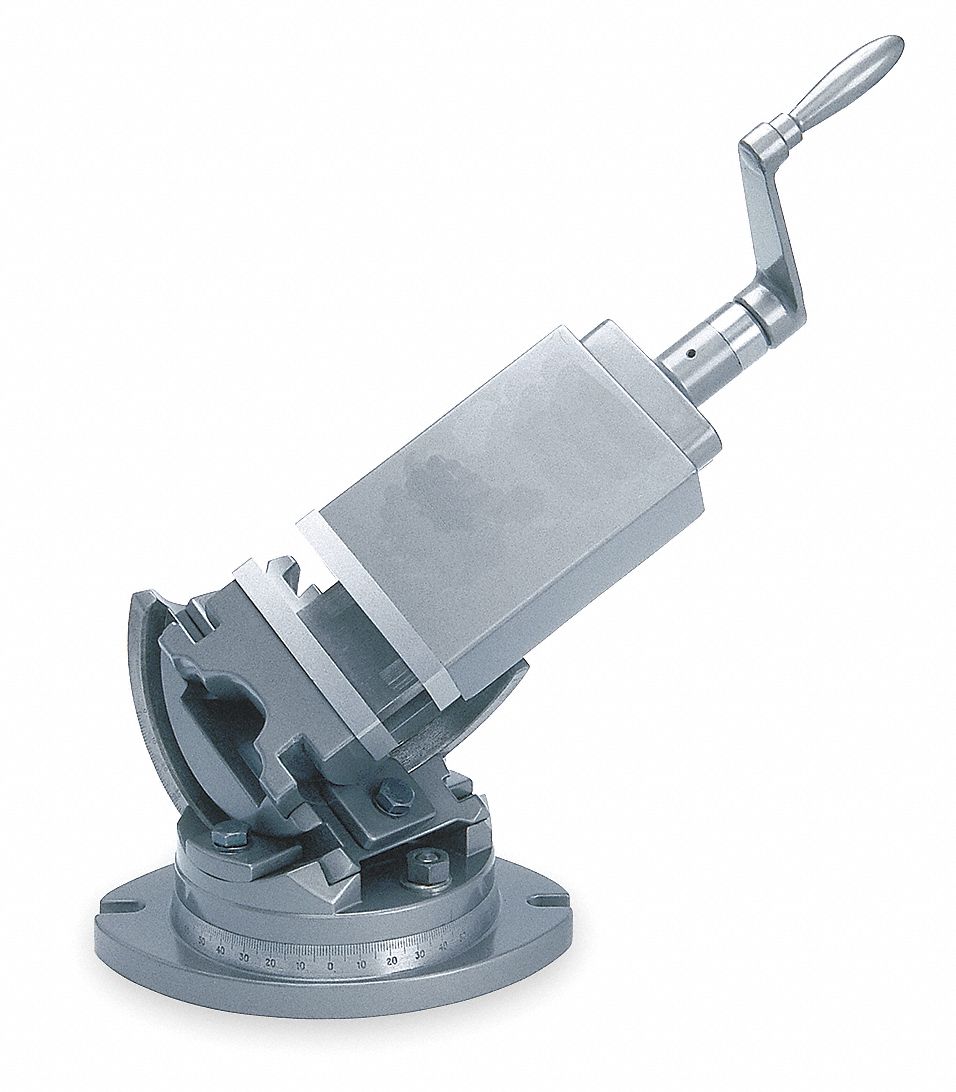 Machine Vise: 4 in Jaw Face Wd, 4 in Max Jaw Opening, 1 1/2 in Throat Dp, Smooth Face