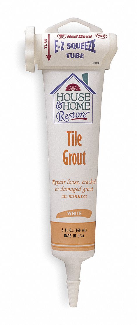 RED DEVIL Pre-Mixed Tile Grout Paste, 5 fl. oz. Size ...