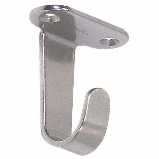 SUGATSUNE Under Shelf Hook 1 Hooks, Stainless Steel, Satin, 22 lb