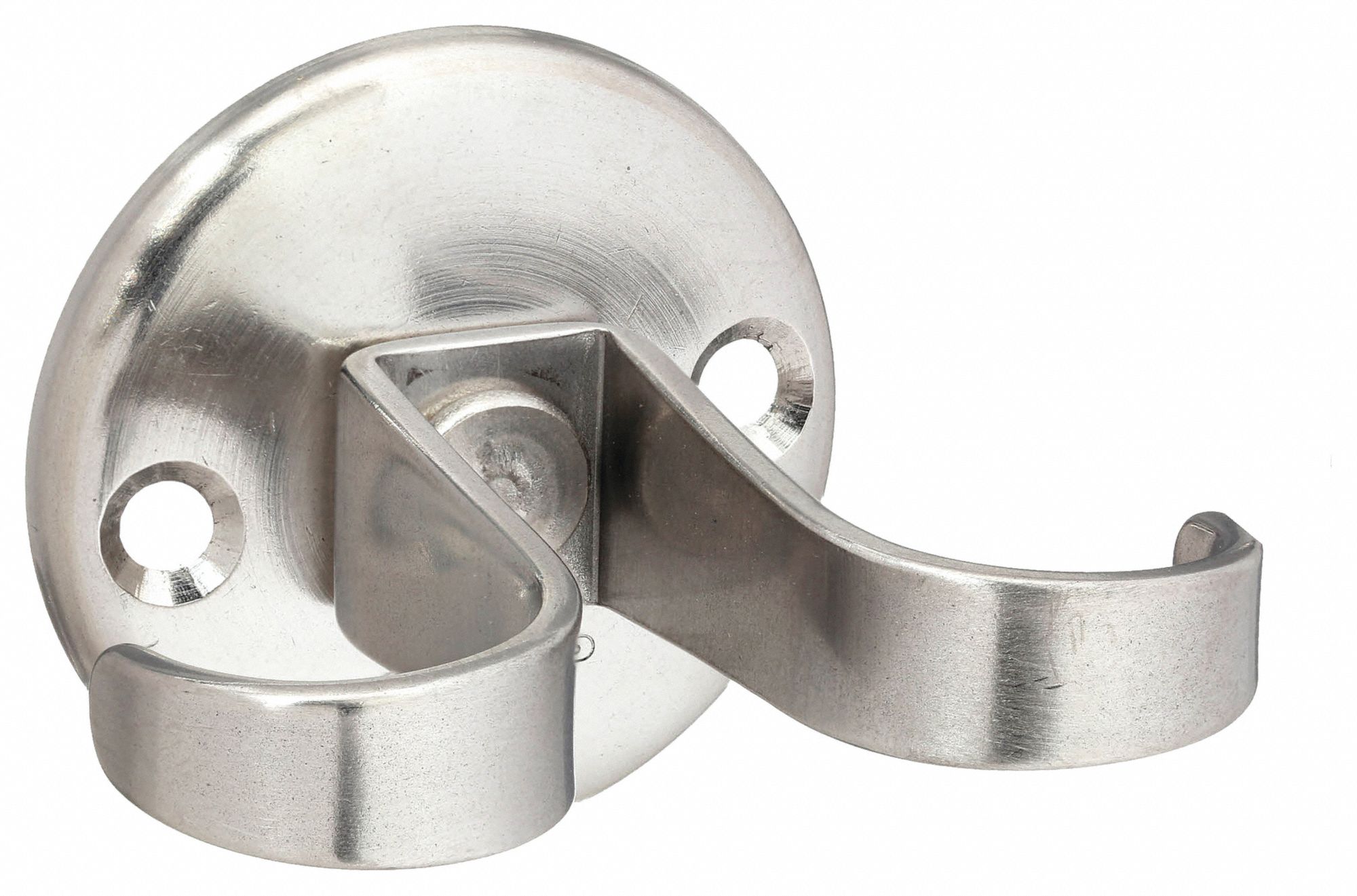 Hook: Screw, 6 1/2 lb Wt Capacity, 2 Points per Hook, Silver, 1 11/32 in Projection