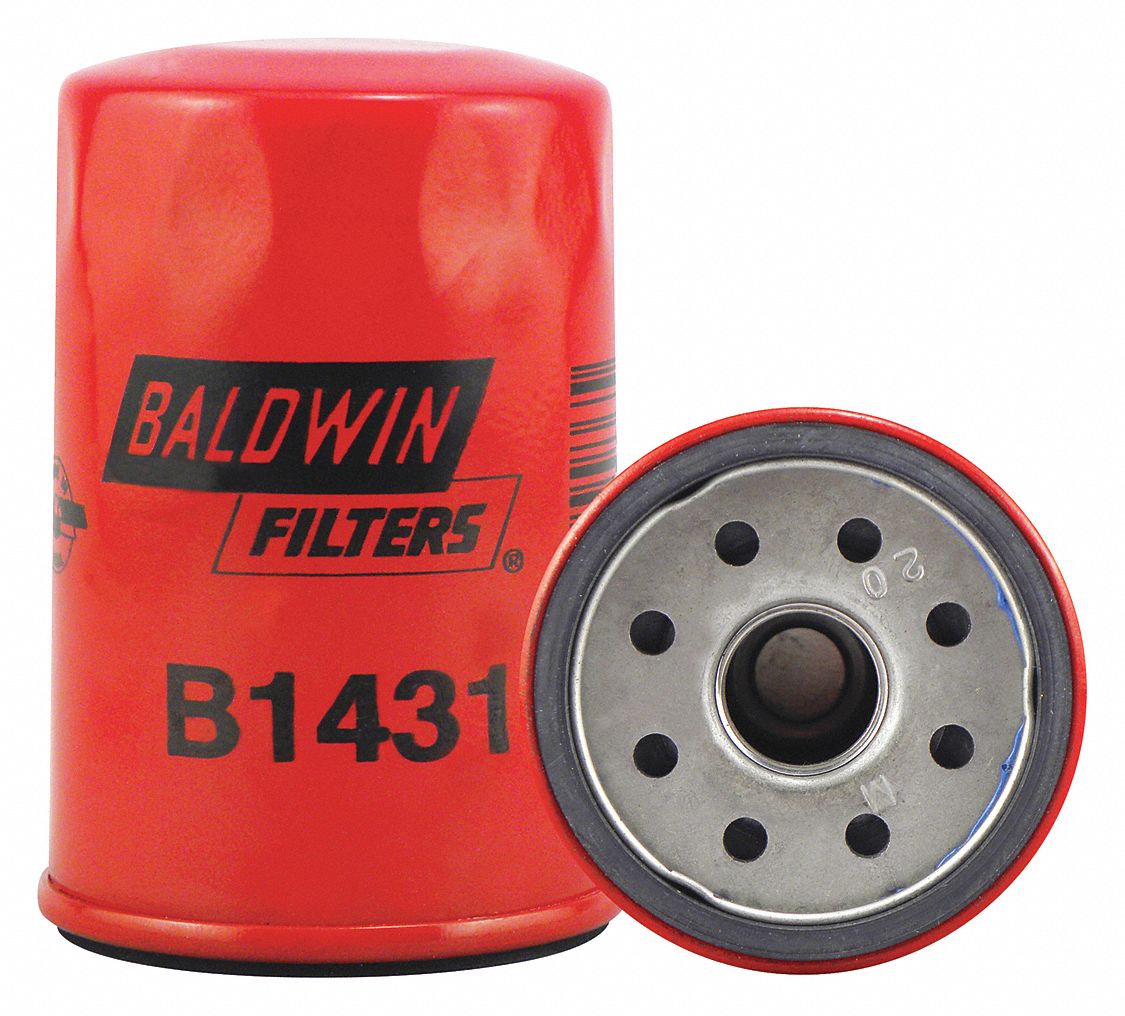 BALDWIN FILTERS, M20-1.50 Thread Size, 4 In Overall Ht, Oil Filter ...